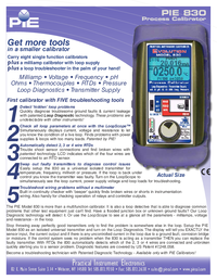 Thumbnail of document Data Sheet - 830 Multifunction Process Calibrator